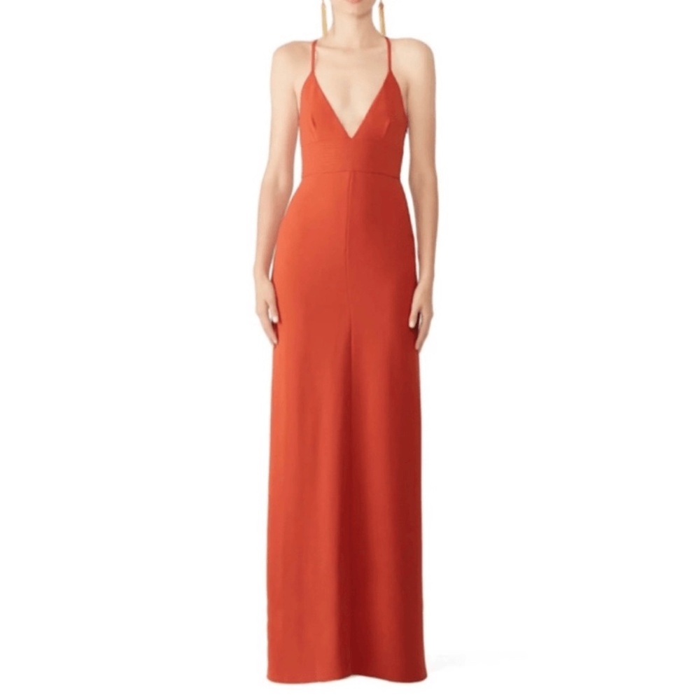 A.L.C. Vibrant Orange Maxi Dress